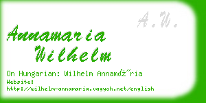 annamaria wilhelm business card